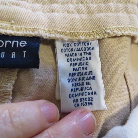 Vintage Liz Claiborne LIZSPORT 100% cotton Tan Pants Size 14 - Picture 12 of 13